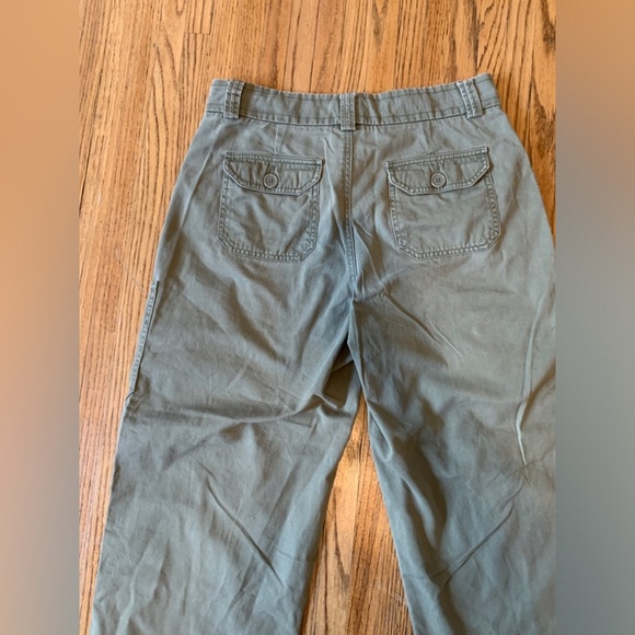 VTG Lee 90s 2000s y2k Baggy Green Cargo Pants Wide Leg 12 Utility Loose Durango - Picture 11 of 11